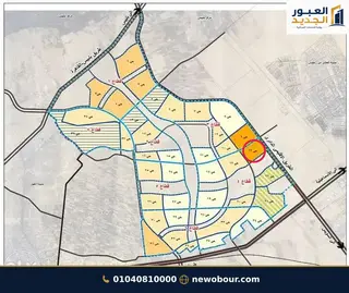 أرض - تم التخصيص 209 م² عمارة سكني — مدينة العبور الجديدة، الحي الثالث والعشرون، مجاورة 6 — من الحي — خريطة الموقع — 8