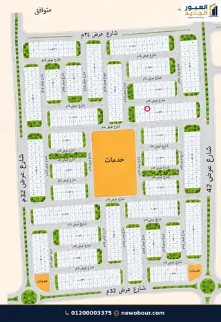 أرض - تم التخصيص 276 م² عمارة سكني — مدينة العبور الجديدة، الحي الثامن، المجاورة 5 — موقع القطعة — 1